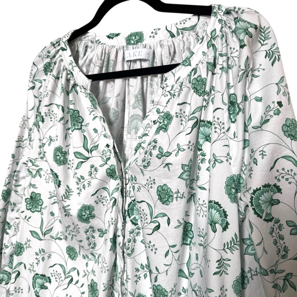 Floral Green and White Midi Dress - Picture 7 of 13